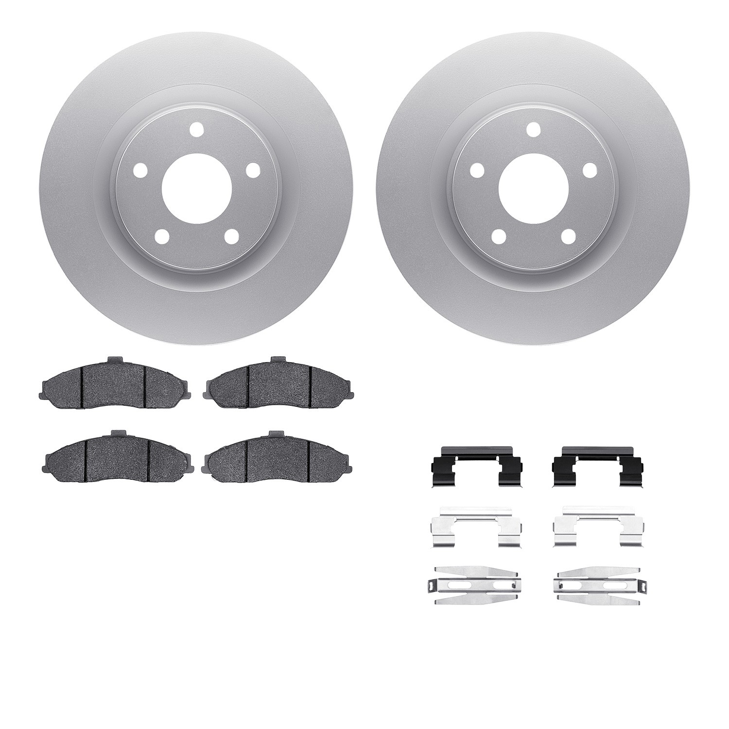 DFC Geospec Rotors with EURO 5000 Ceramic Brake Pads includes Hardware
