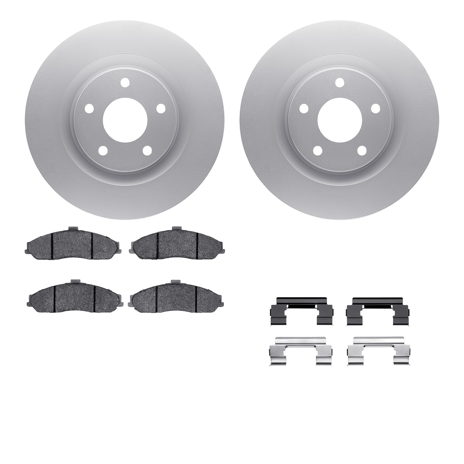 DFC Geospec Rotors with EURO 5000 Ceramic Brake Pads includes Hardware