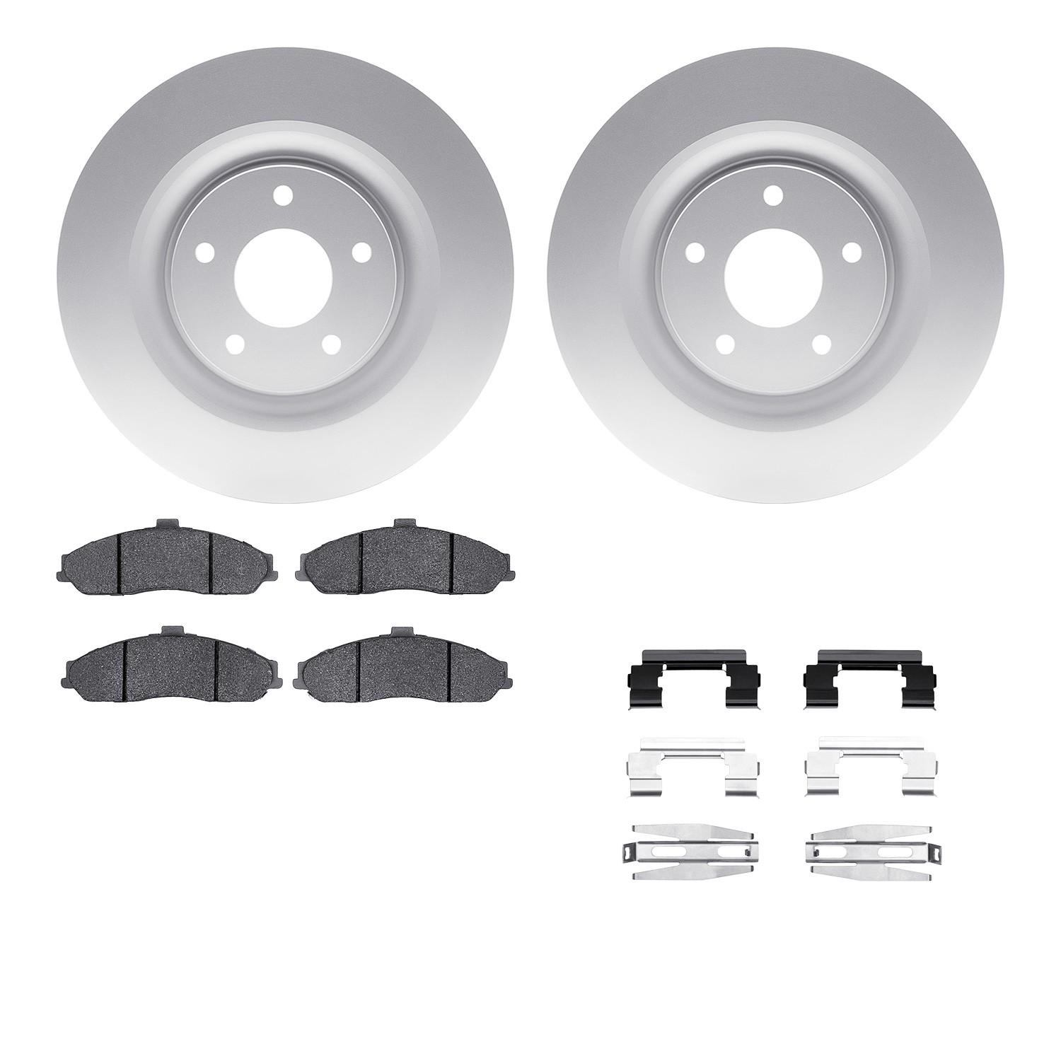 DFC Geospec Rotors with EURO 5000 Ceramic Brake Pads includes Hardware