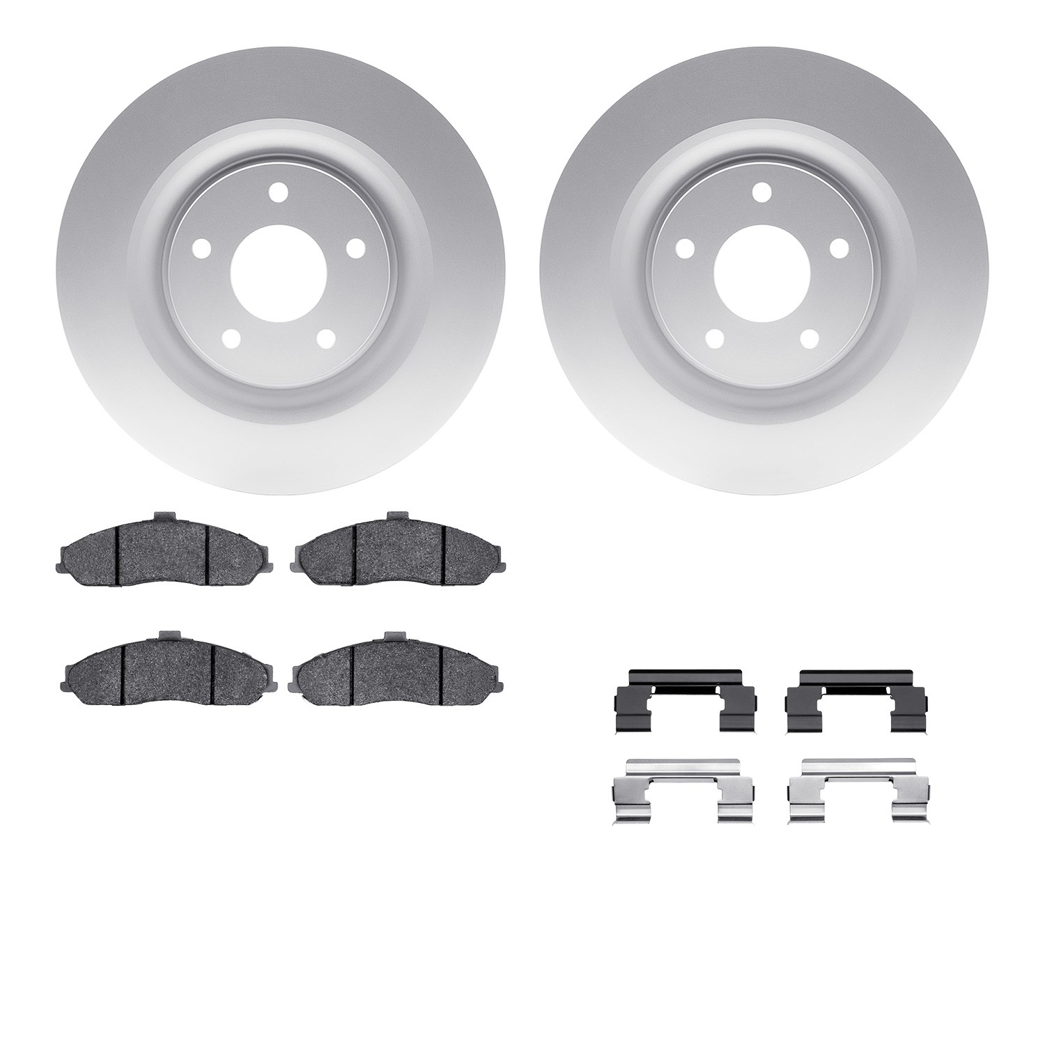DFC Geospec Rotors with EURO 5000 Ceramic Brake Pads includes Hardware