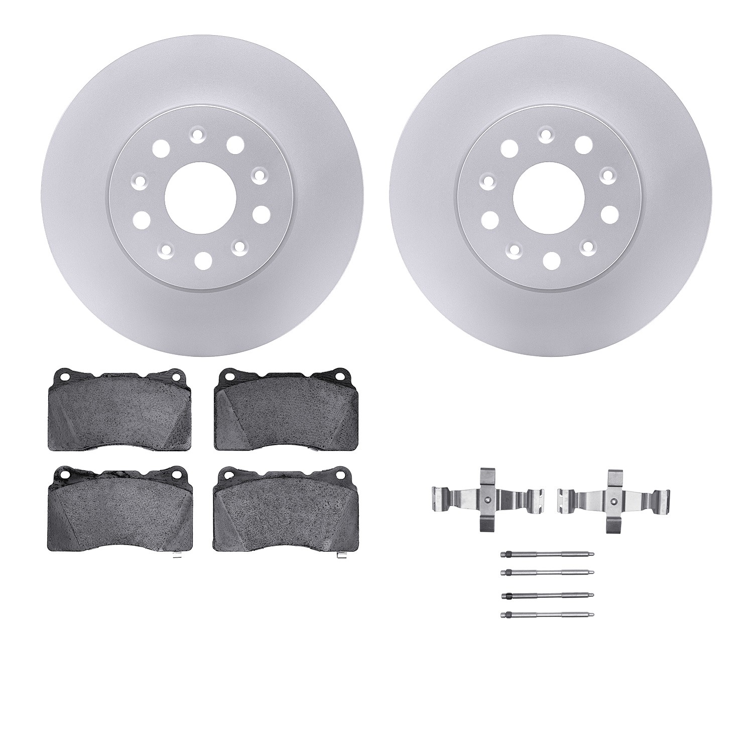 DFC Geospec Rotors with EURO 5000 Ceramic Brake Pads includes Hardware