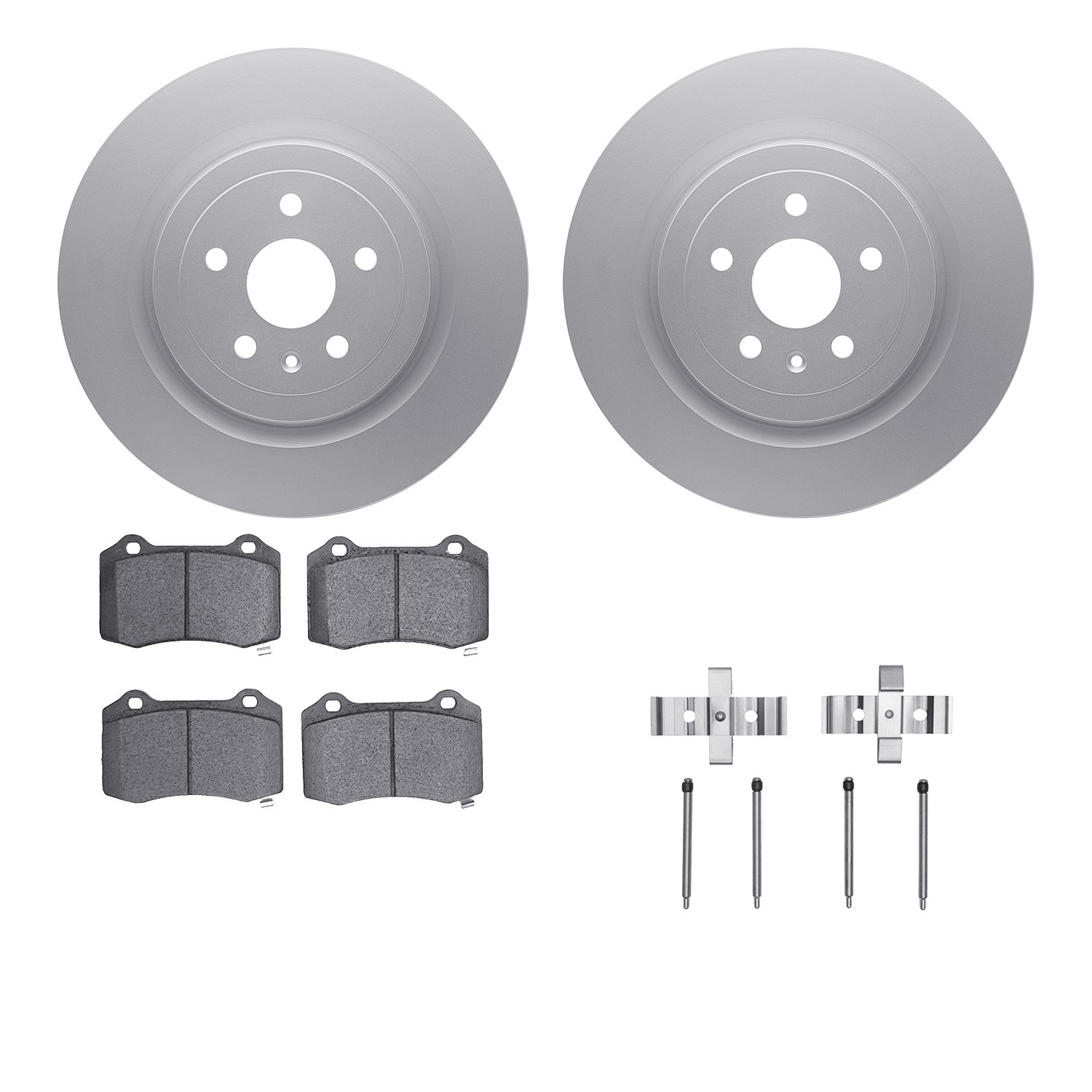 DFC Geospec Rotors with EURO 5000 Ceramic Brake Pads includes Hardware