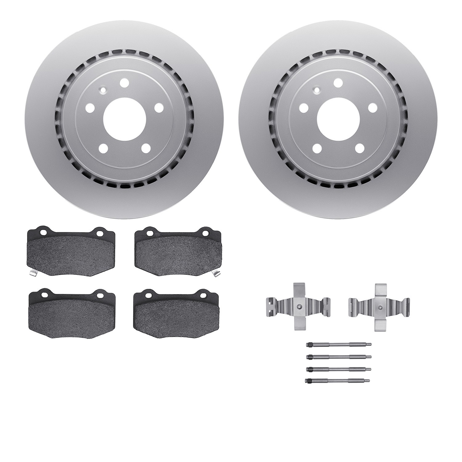 DFC Geospec Rotors with EURO 5000 Ceramic Brake Pads includes Hardware