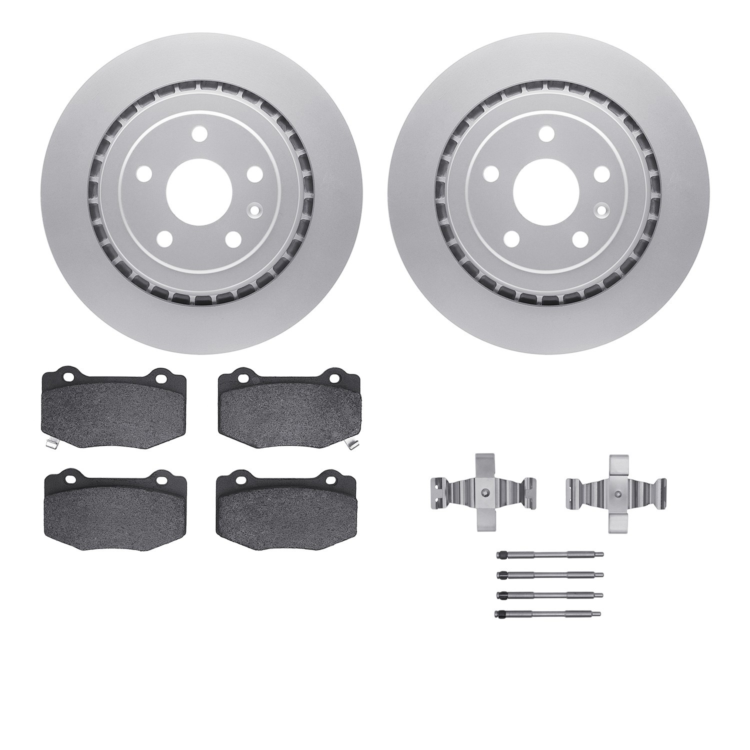 DFC Geospec Rotors with EURO 5000 Ceramic Brake Pads includes Hardware