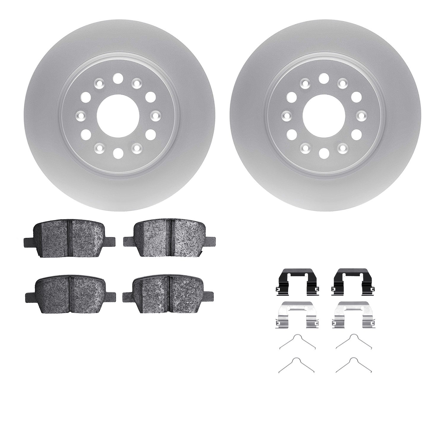 DFC Geospec Rotors with EURO 5000 Ceramic Brake Pads includes Hardware