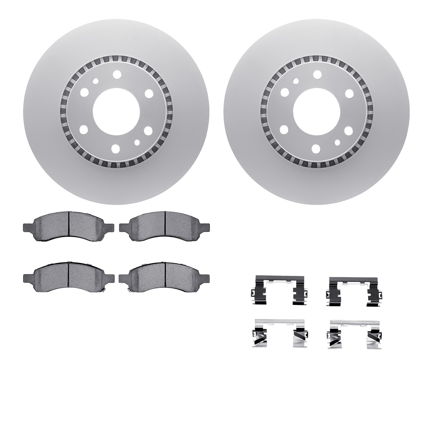DFC Geospec Rotors with EURO 5000 Ceramic Brake Pads includes Hardware