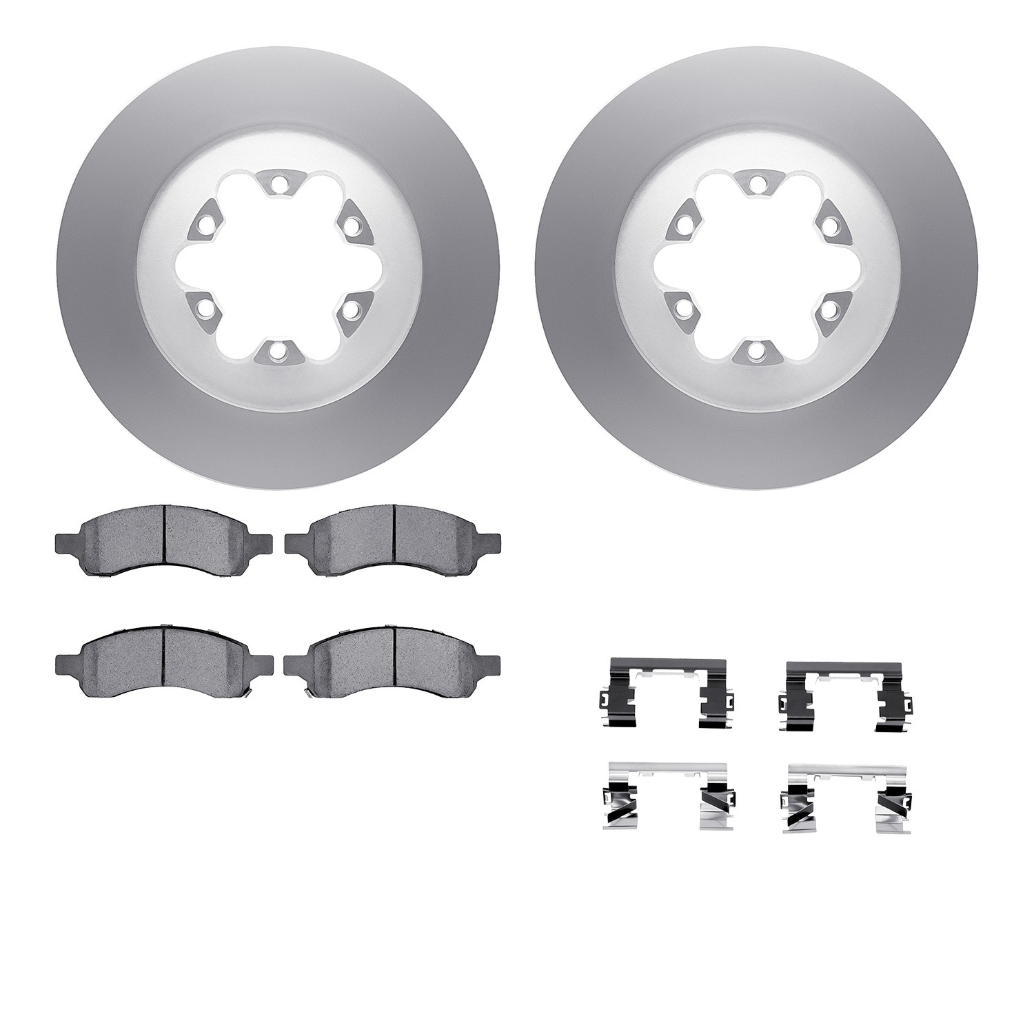 DFC Geospec Rotors with EURO 5000 Ceramic Brake Pads includes Hardware