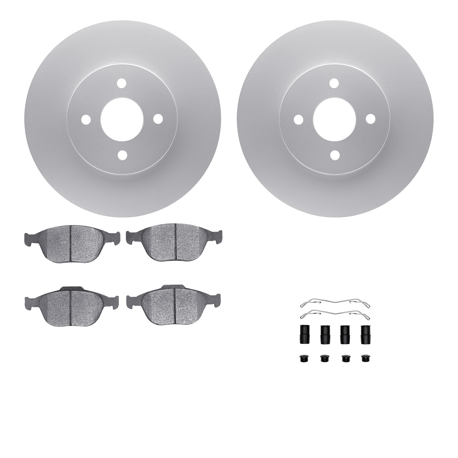 DFC Geospec Rotors with EURO 5000 Ceramic Brake Pads includes Hardware