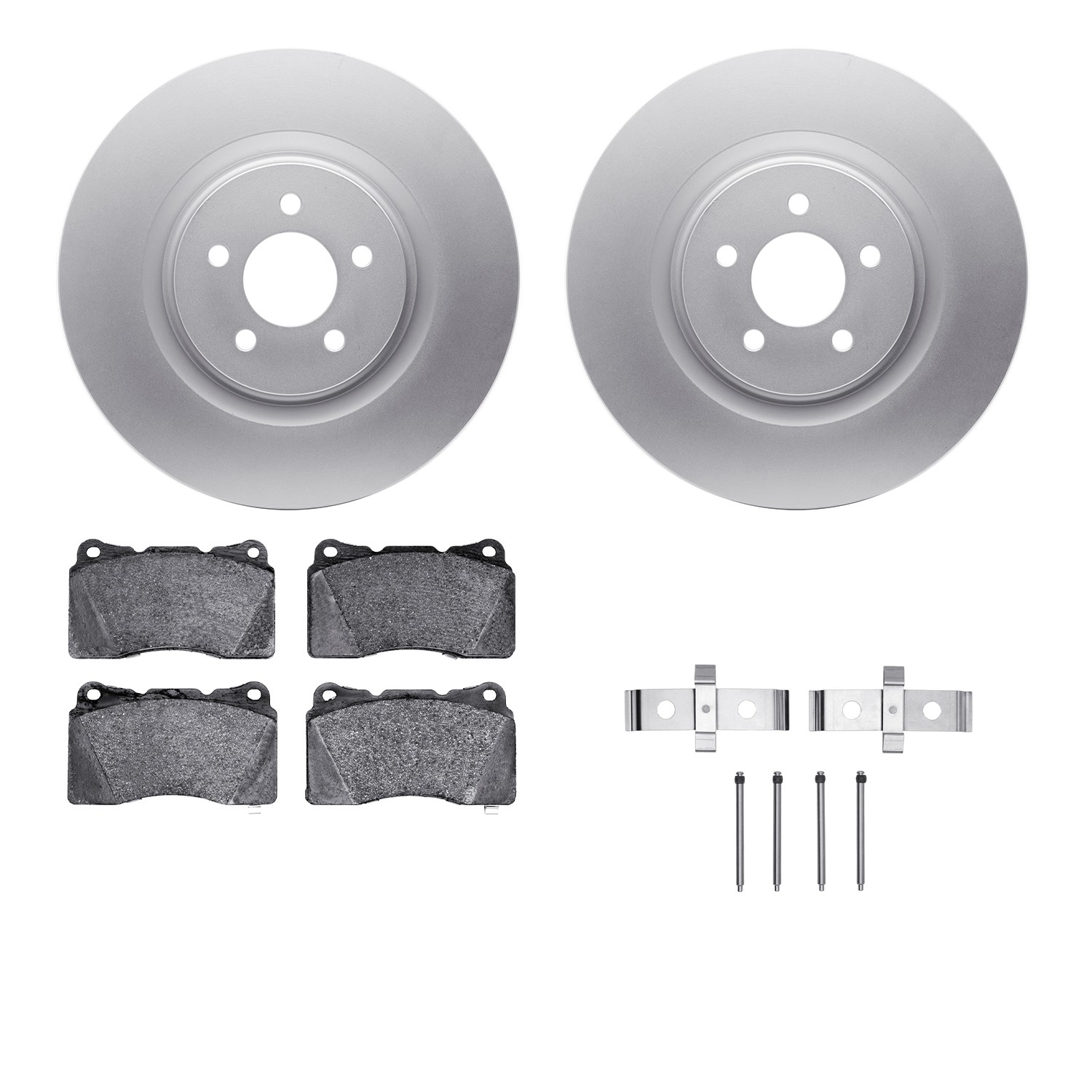 DFC Geospec Rotors with EURO 5000 Ceramic Brake Pads includes Hardware