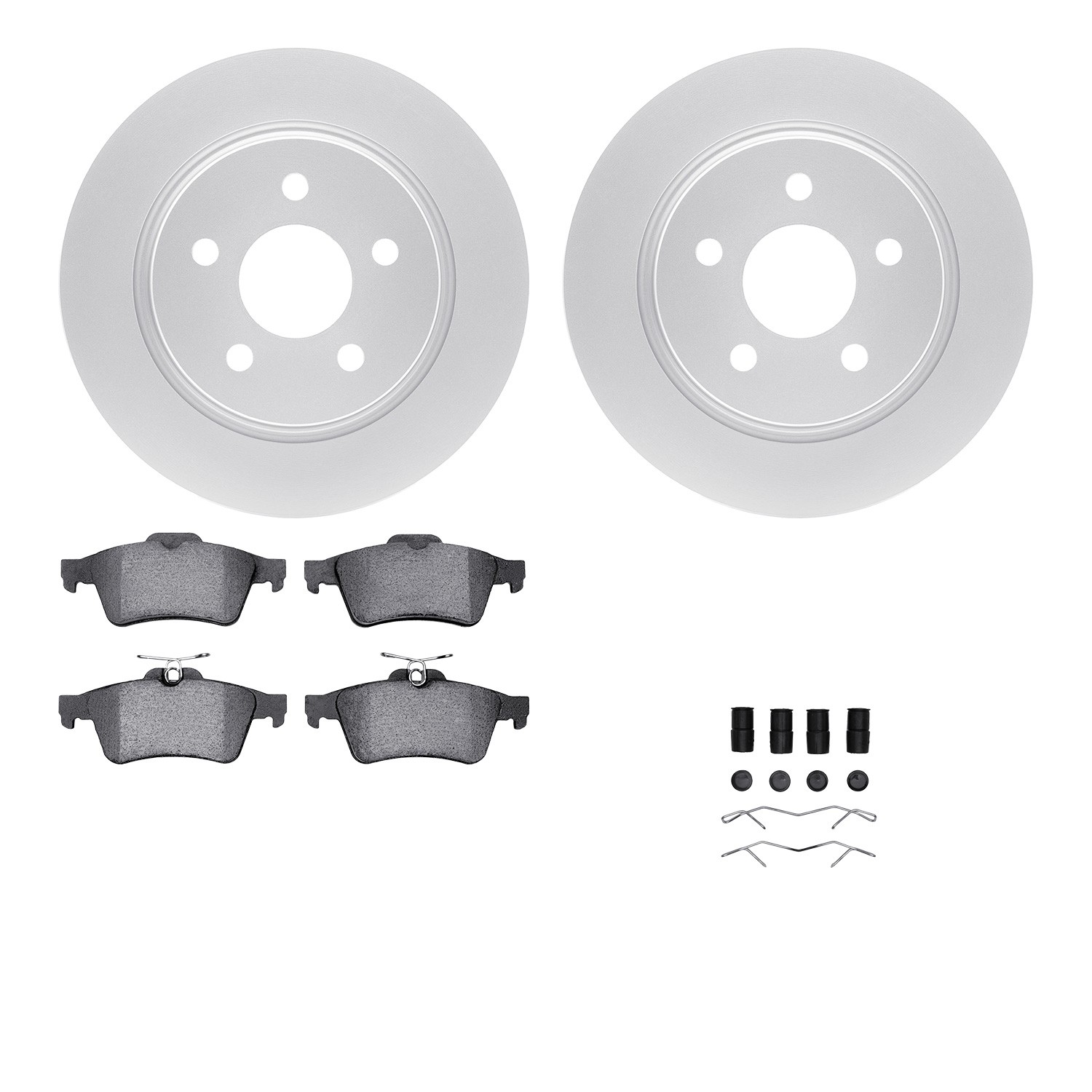 DFC Geospec Rotors with EURO 5000 Ceramic Brake Pads includes Hardware