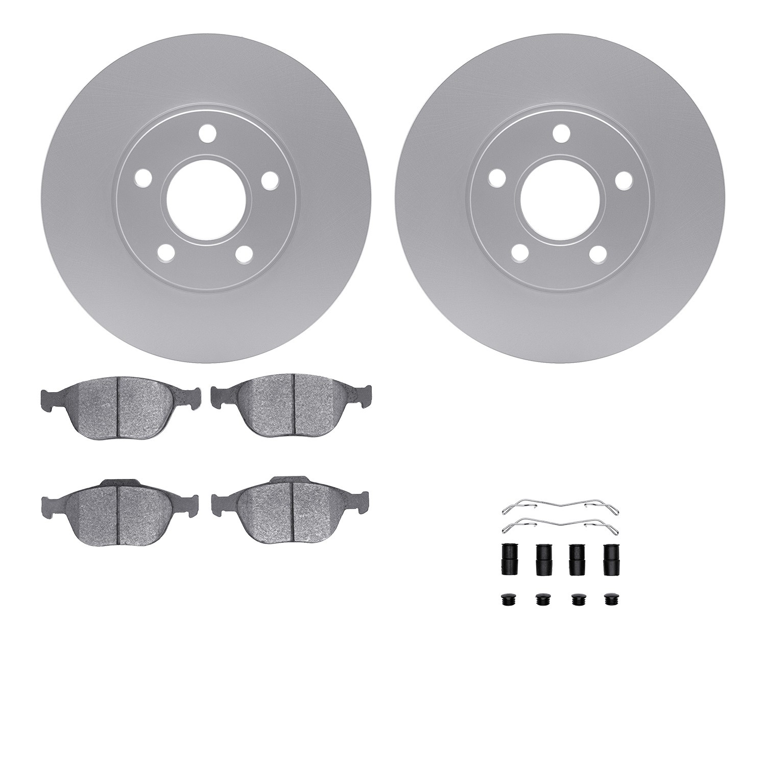 DFC Geospec Rotors with EURO 5000 Ceramic Brake Pads includes Hardware