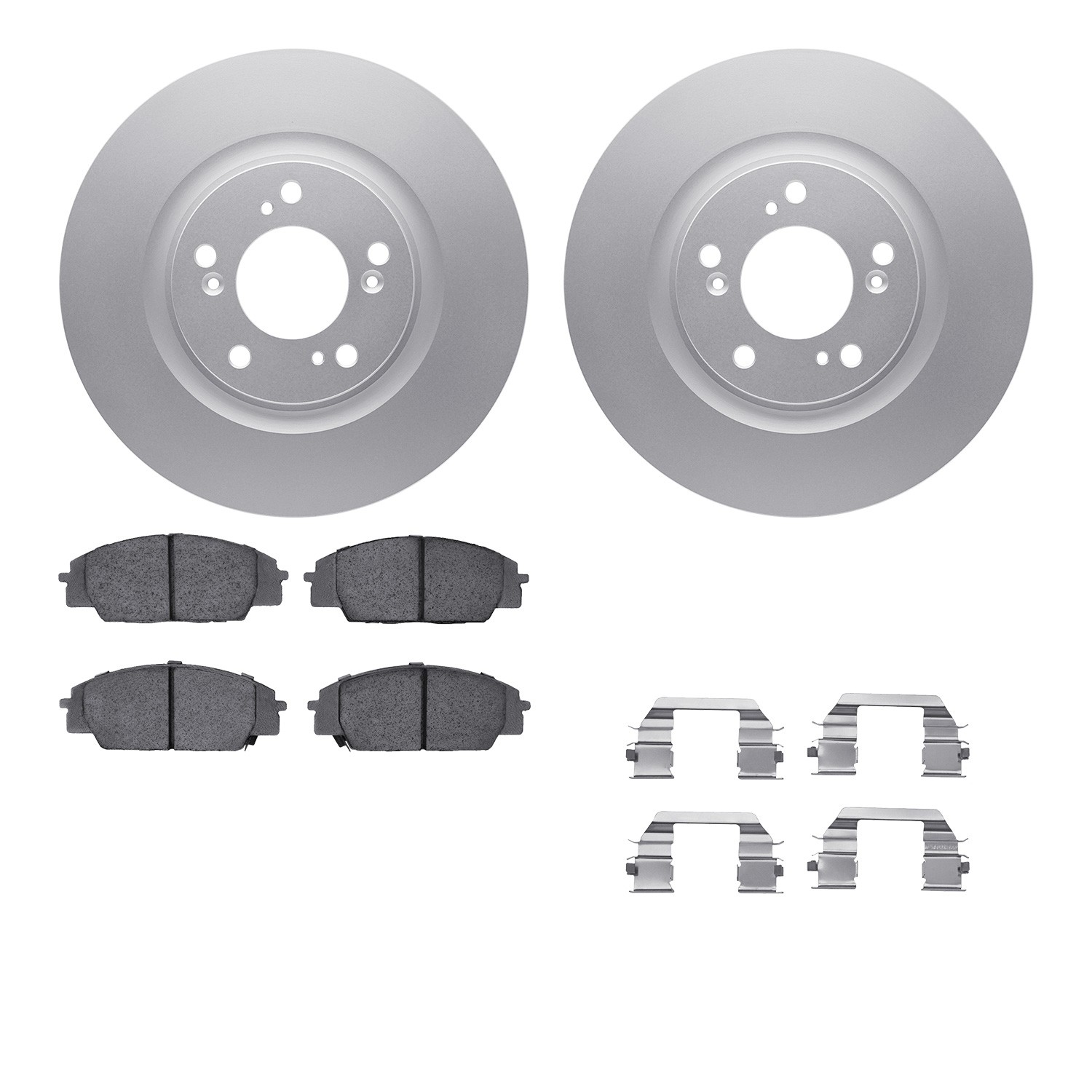 DFC Geospec Rotors with EURO 5000 Ceramic Brake Pads includes Hardware