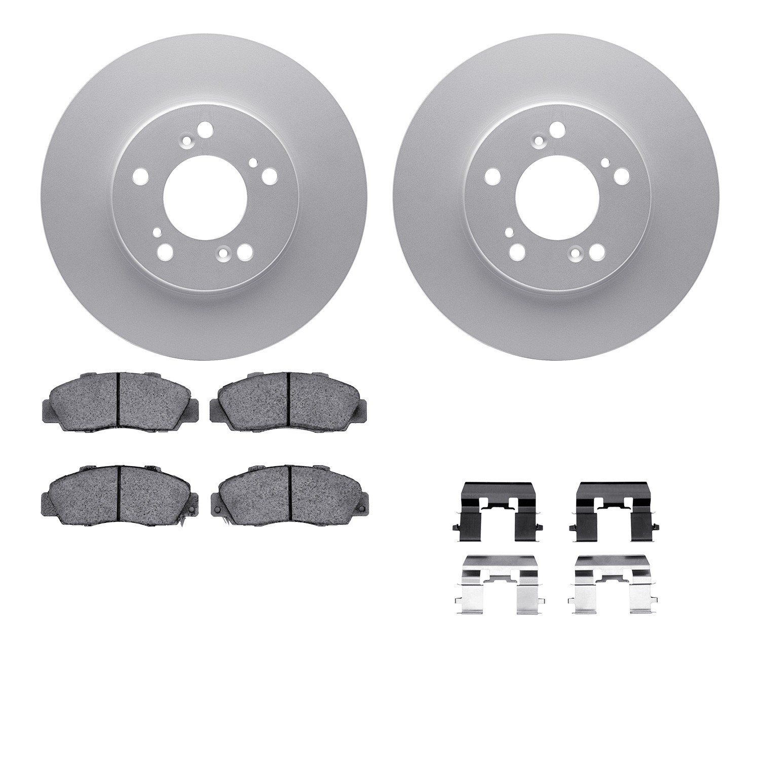 DFC Geospec Rotors with EURO 5000 Ceramic Brake Pads includes Hardware