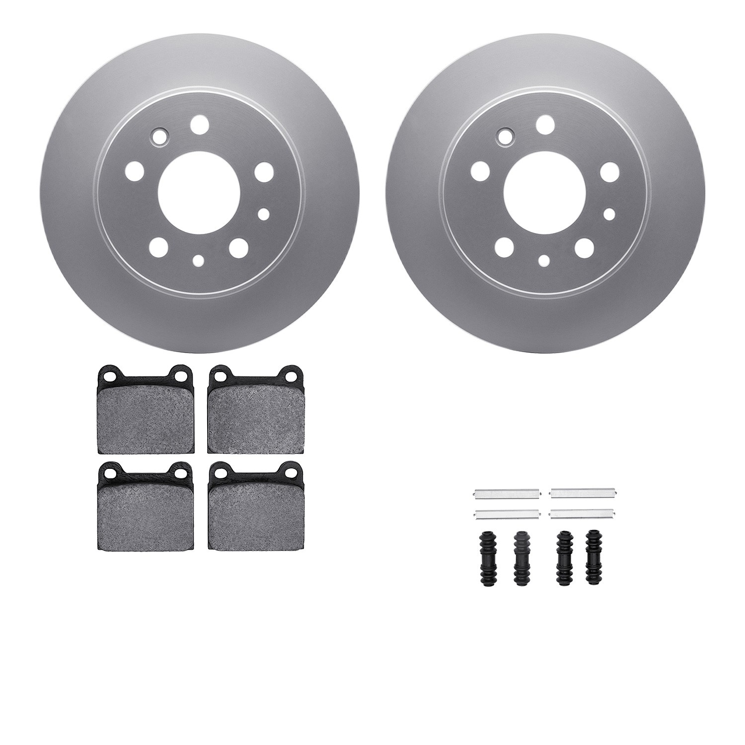 DFC Geospec Rotors with EURO 5000 Ceramic Brake Pads includes Hardware