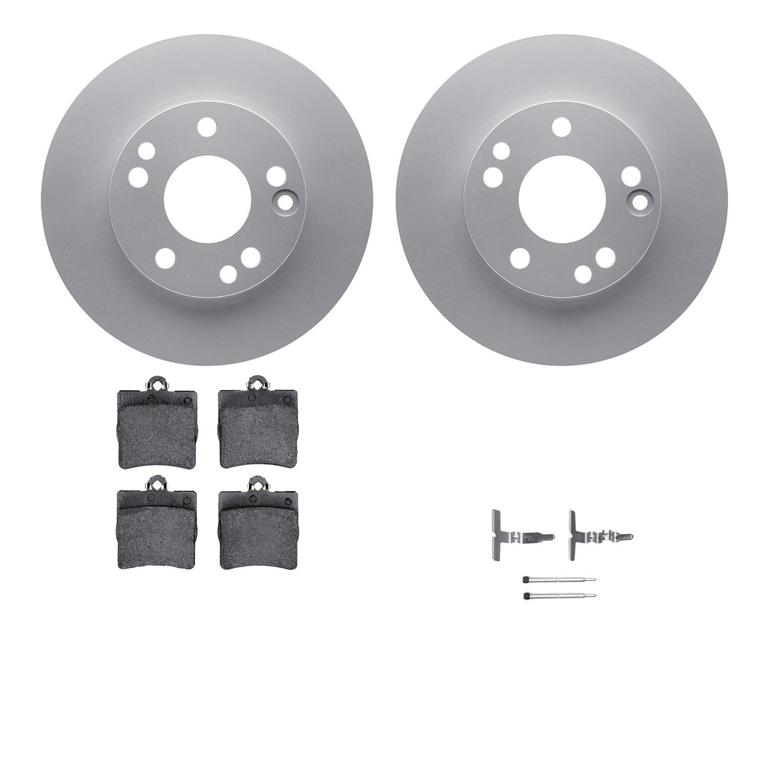 DFC Geospec Rotors with EURO 5000 Ceramic Brake Pads includes Hardware