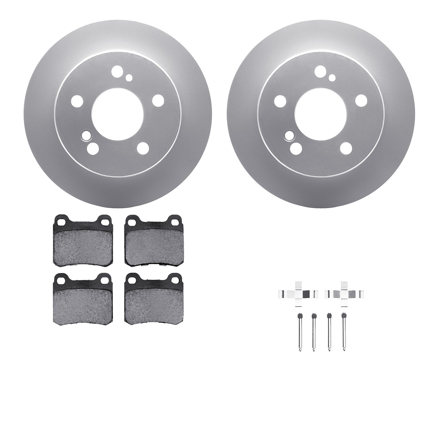 DFC Geospec Rotors with EURO 5000 Ceramic Brake Pads includes Hardware