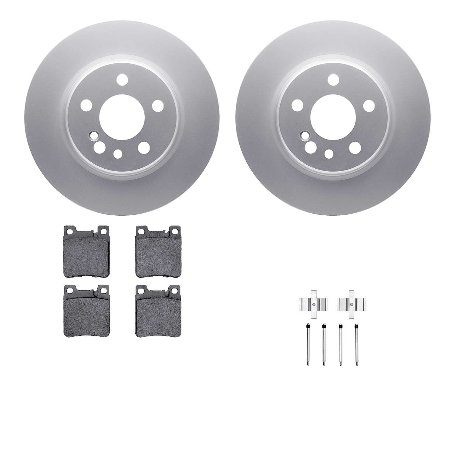 DFC Geospec Rotors with EURO 5000 Ceramic Brake Pads includes Hardware