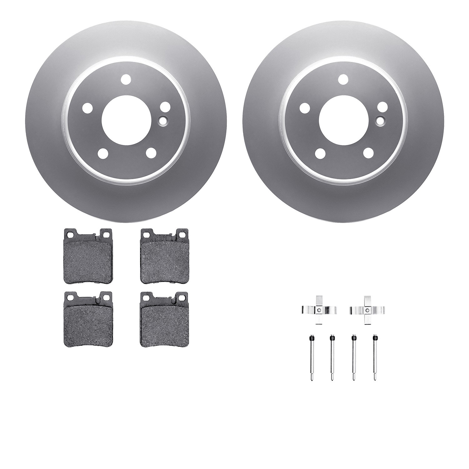 DFC Geospec Rotors with EURO 5000 Ceramic Brake Pads includes Hardware