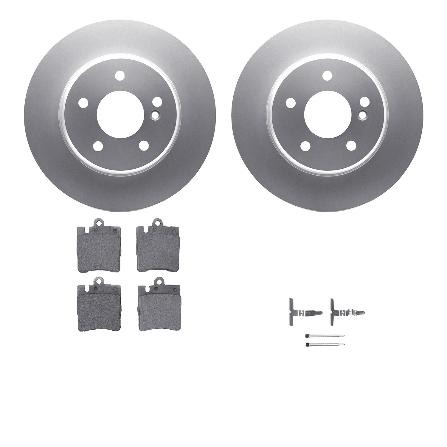 DFC Geospec Rotors with EURO 5000 Ceramic Brake Pads includes Hardware