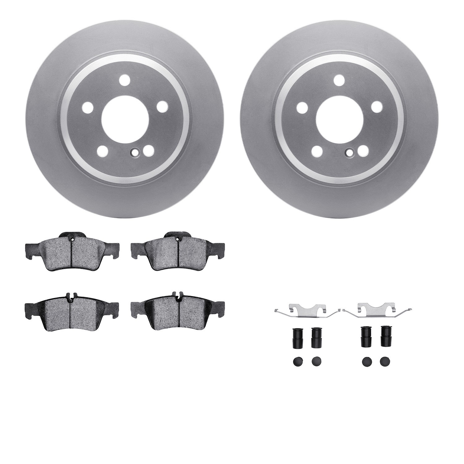 DFC Geospec Rotors with EURO 5000 Ceramic Brake Pads includes Hardware