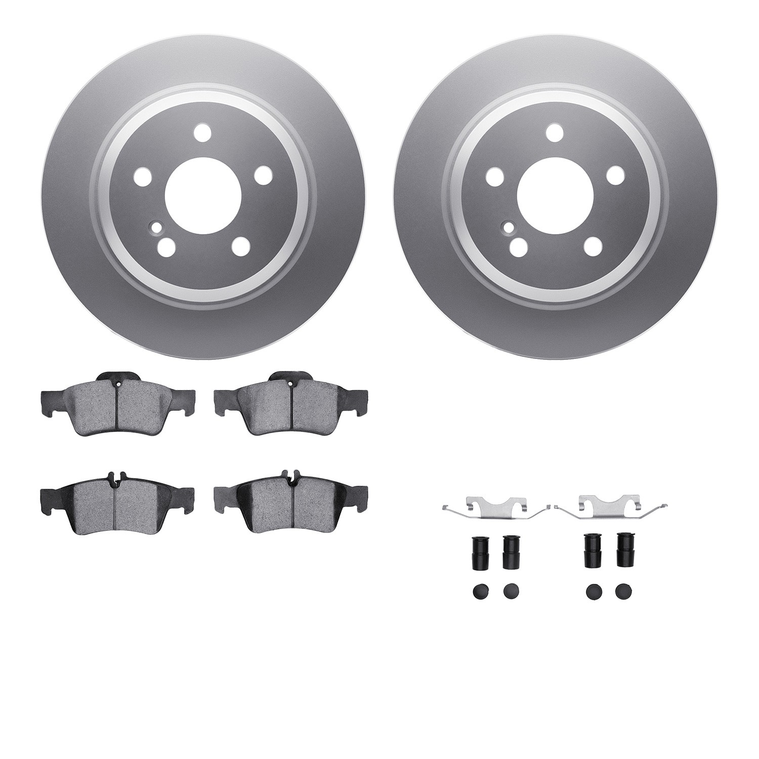 DFC Geospec Rotors with EURO 5000 Ceramic Brake Pads includes Hardware