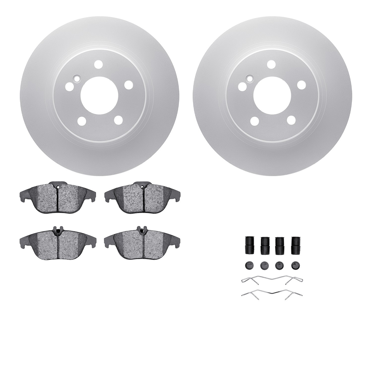 DFC Geospec Rotors with EURO 5000 Ceramic Brake Pads includes Hardware