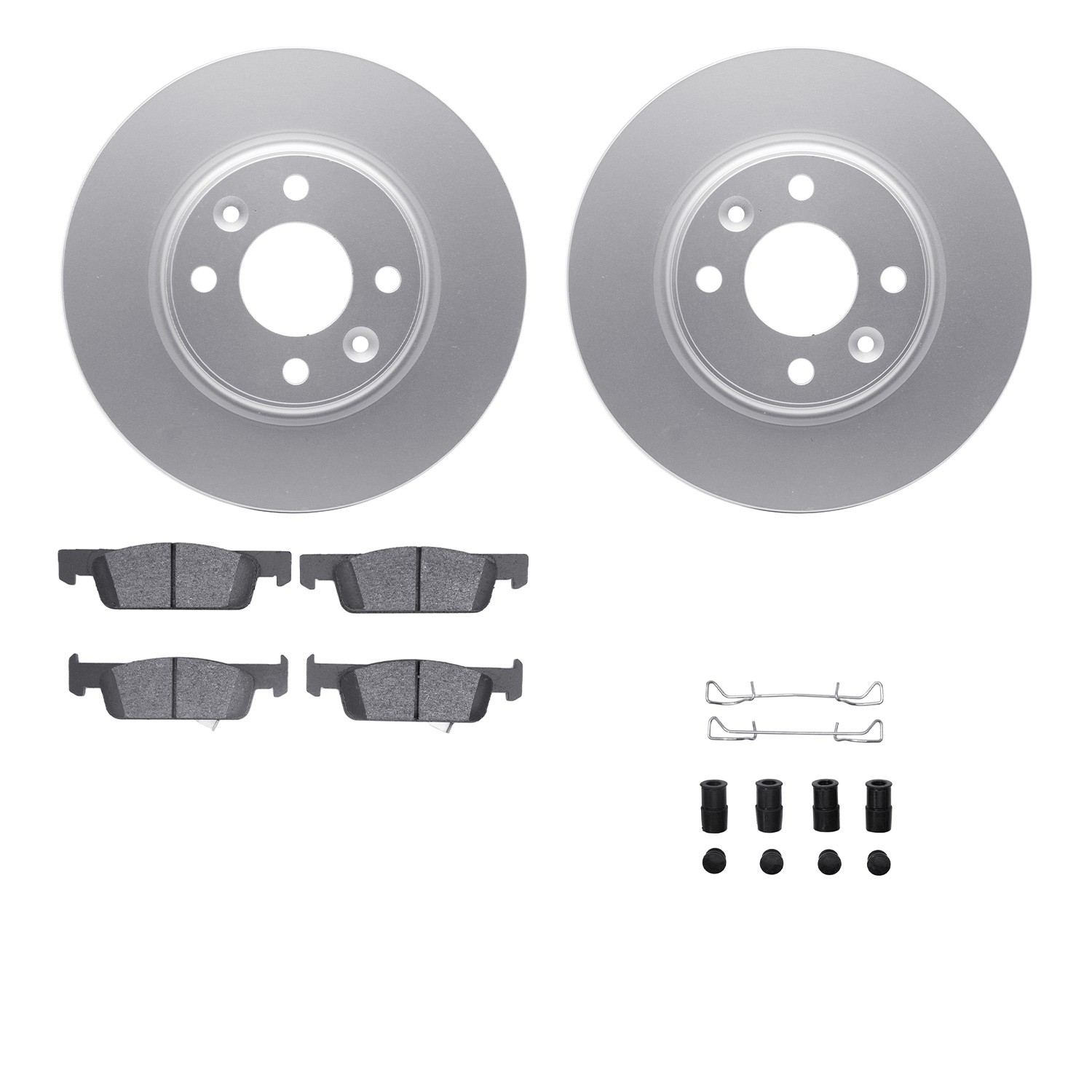 DFC Geospec Rotors with EURO 5000 Ceramic Brake Pads includes Hardware