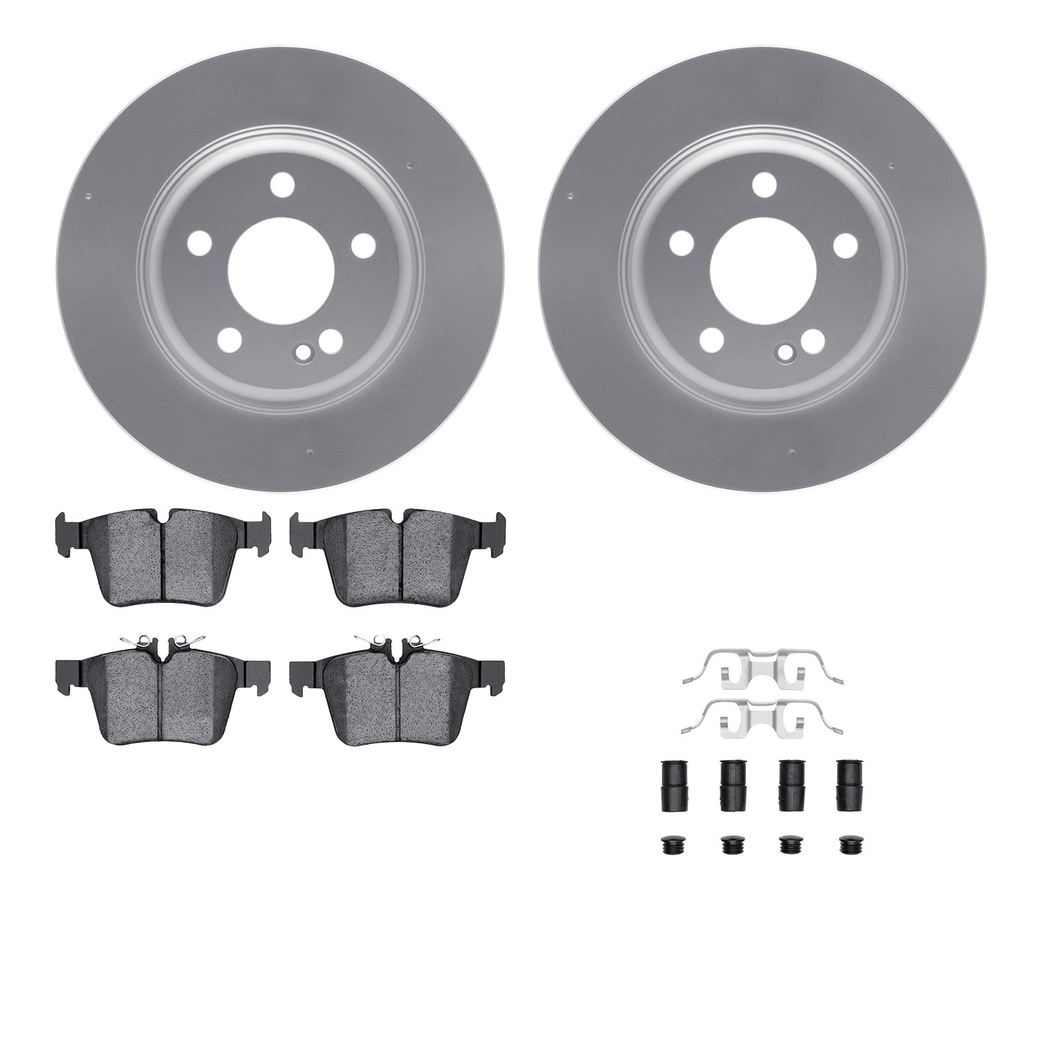 DFC Geospec Rotors with EURO 5000 Ceramic Brake Pads includes Hardware