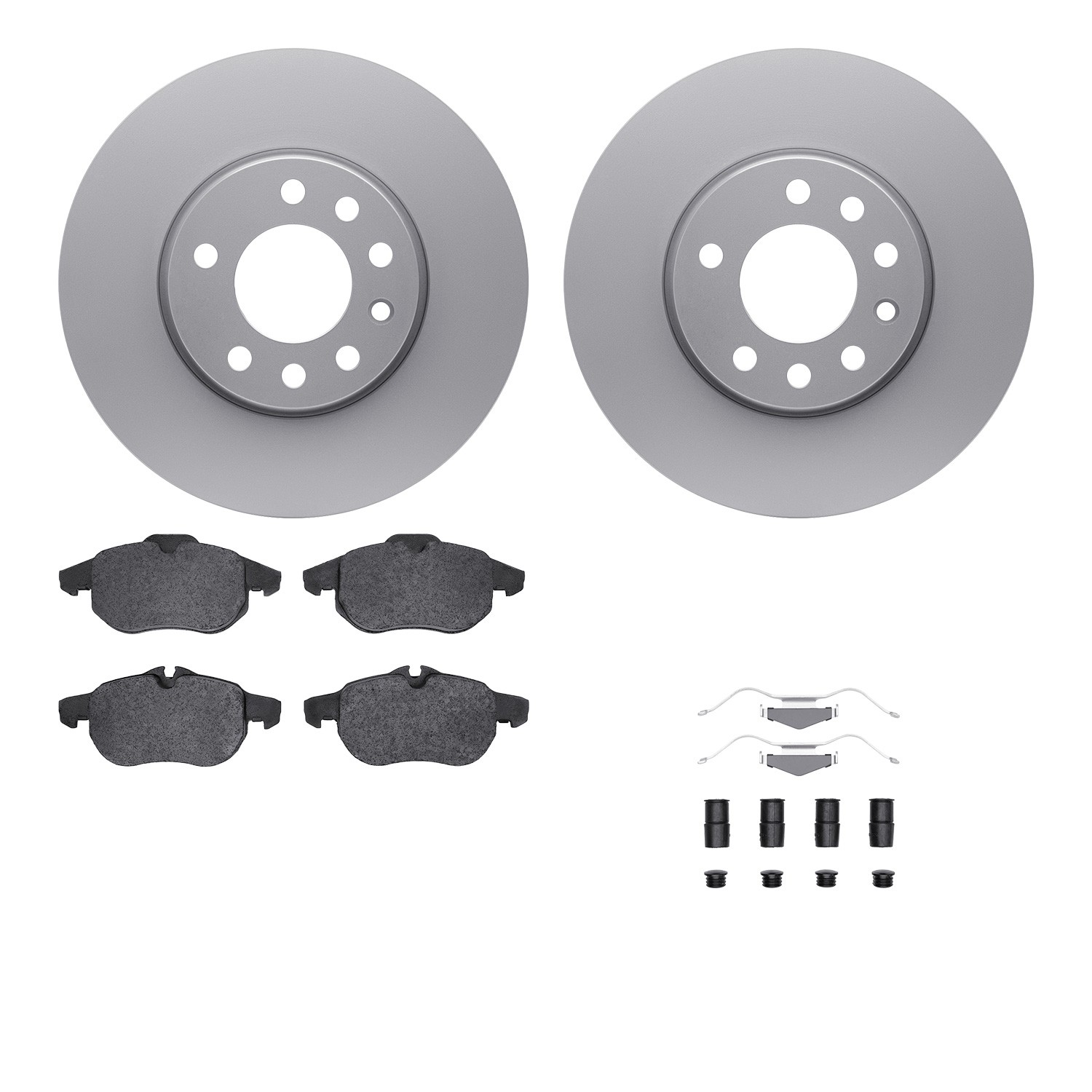 DFC Geospec Rotors with EURO 5000 Ceramic Brake Pads includes Hardware