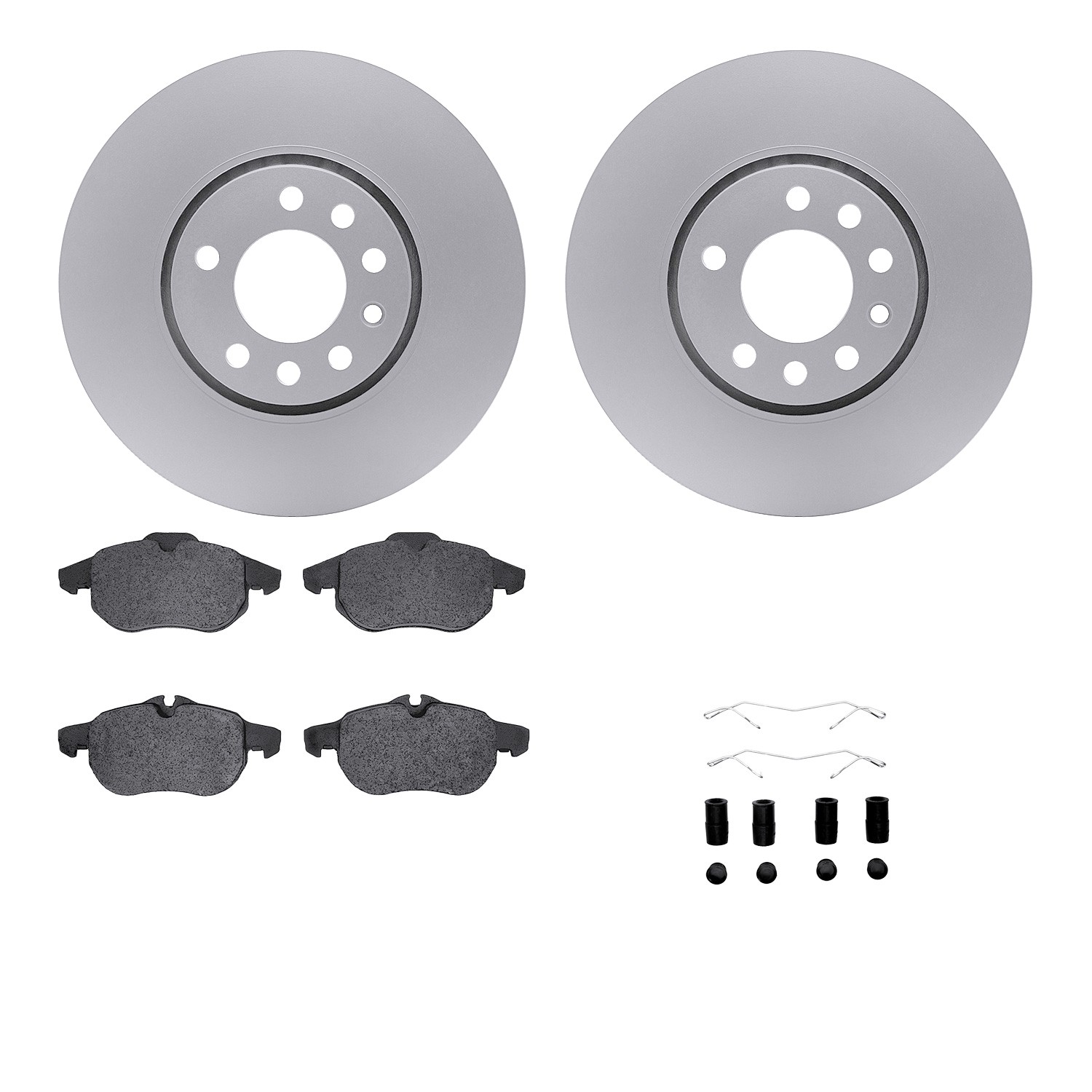 DFC Geospec Rotors with EURO 5000 Ceramic Brake Pads includes Hardware