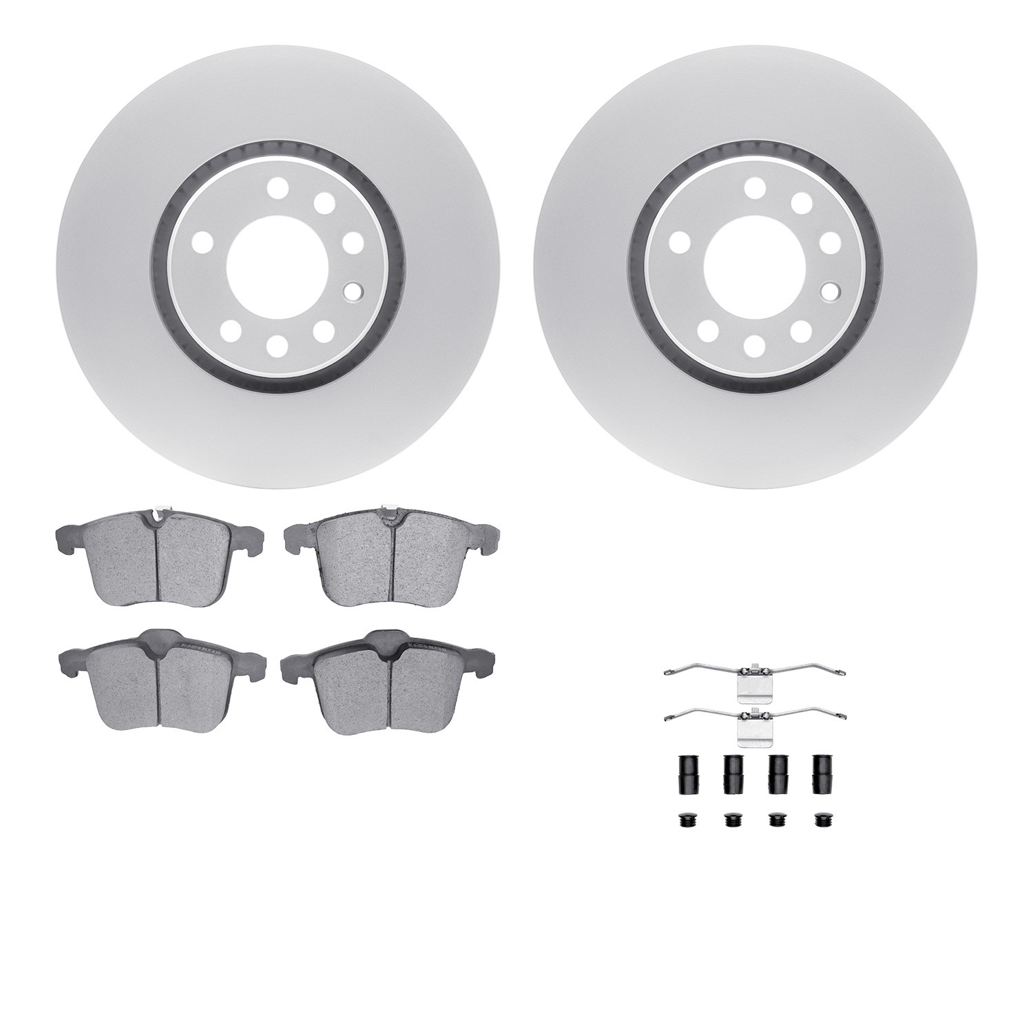 DFC Geospec Rotors with EURO 5000 Ceramic Brake Pads includes Hardware