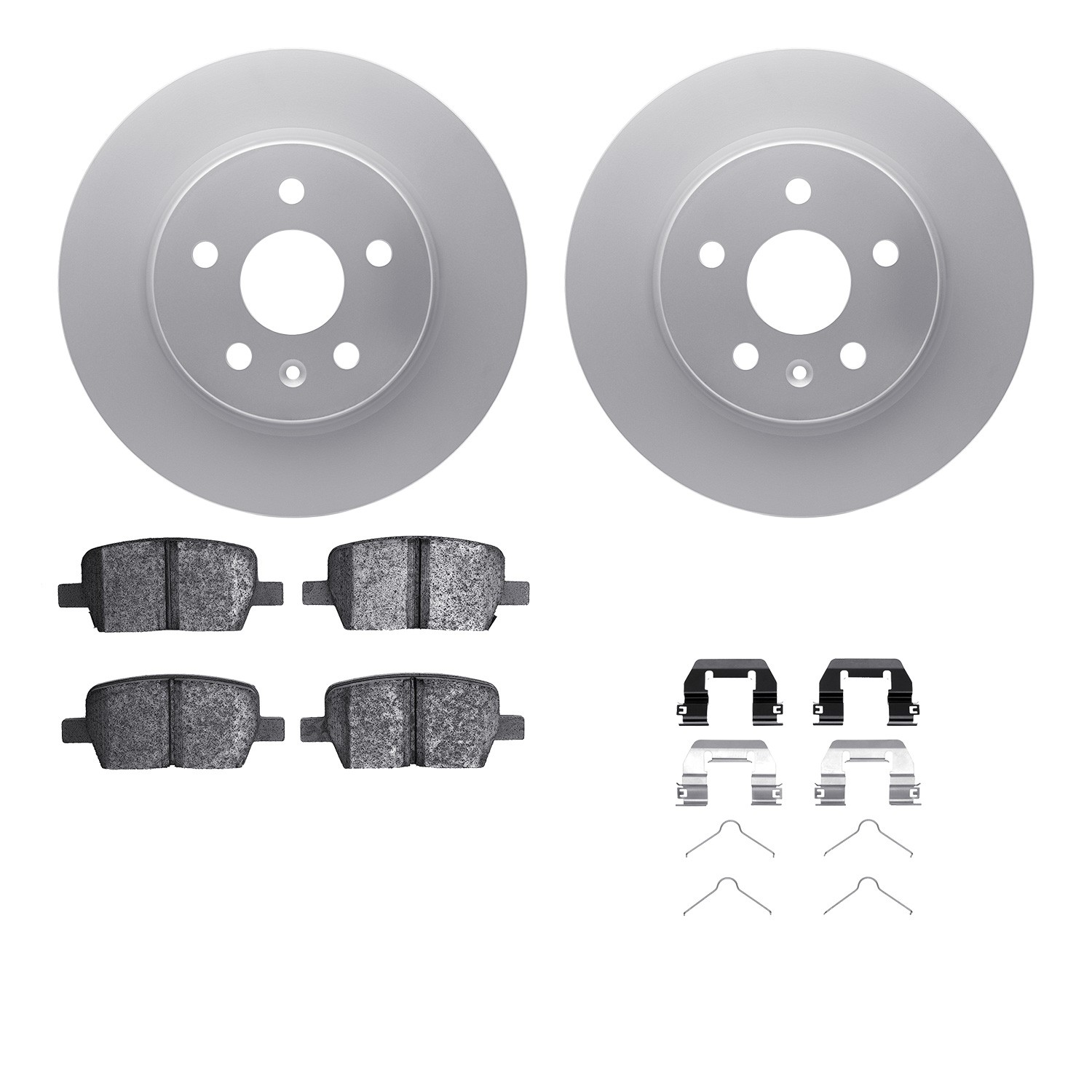 DFC Geospec Rotors with EURO 5000 Ceramic Brake Pads includes Hardware