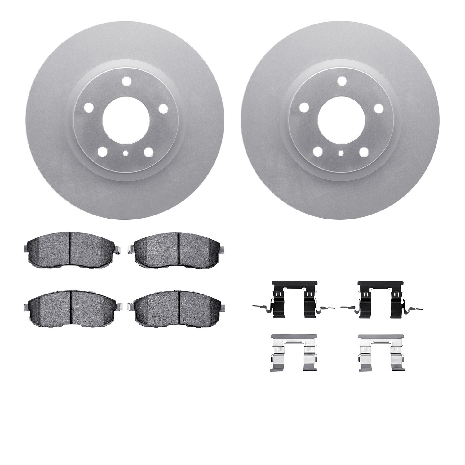 DFC Geospec Rotors with EURO 5000 Ceramic Brake Pads includes Hardware