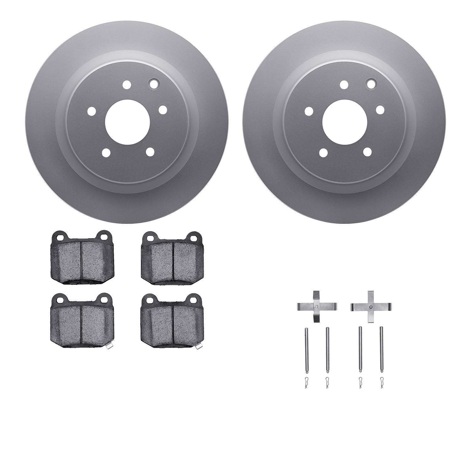 DFC Geospec Rotors with EURO 5000 Ceramic Brake Pads includes Hardware