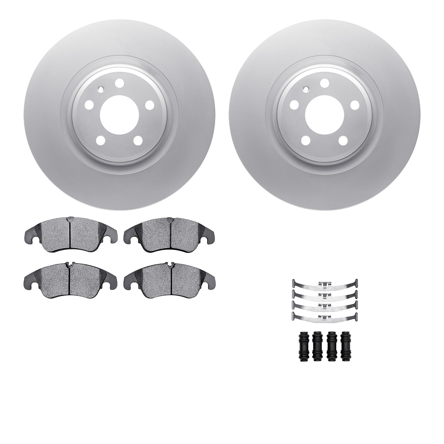 DFC Geospec Rotors with EURO 5000 Ceramic Brake Pads includes Hardware