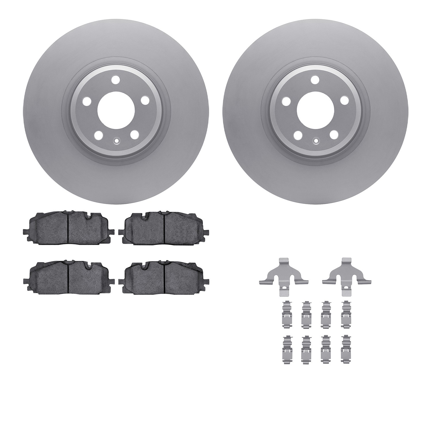 DFC Geospec Rotors with EURO 5000 Ceramic Brake Pads includes Hardware