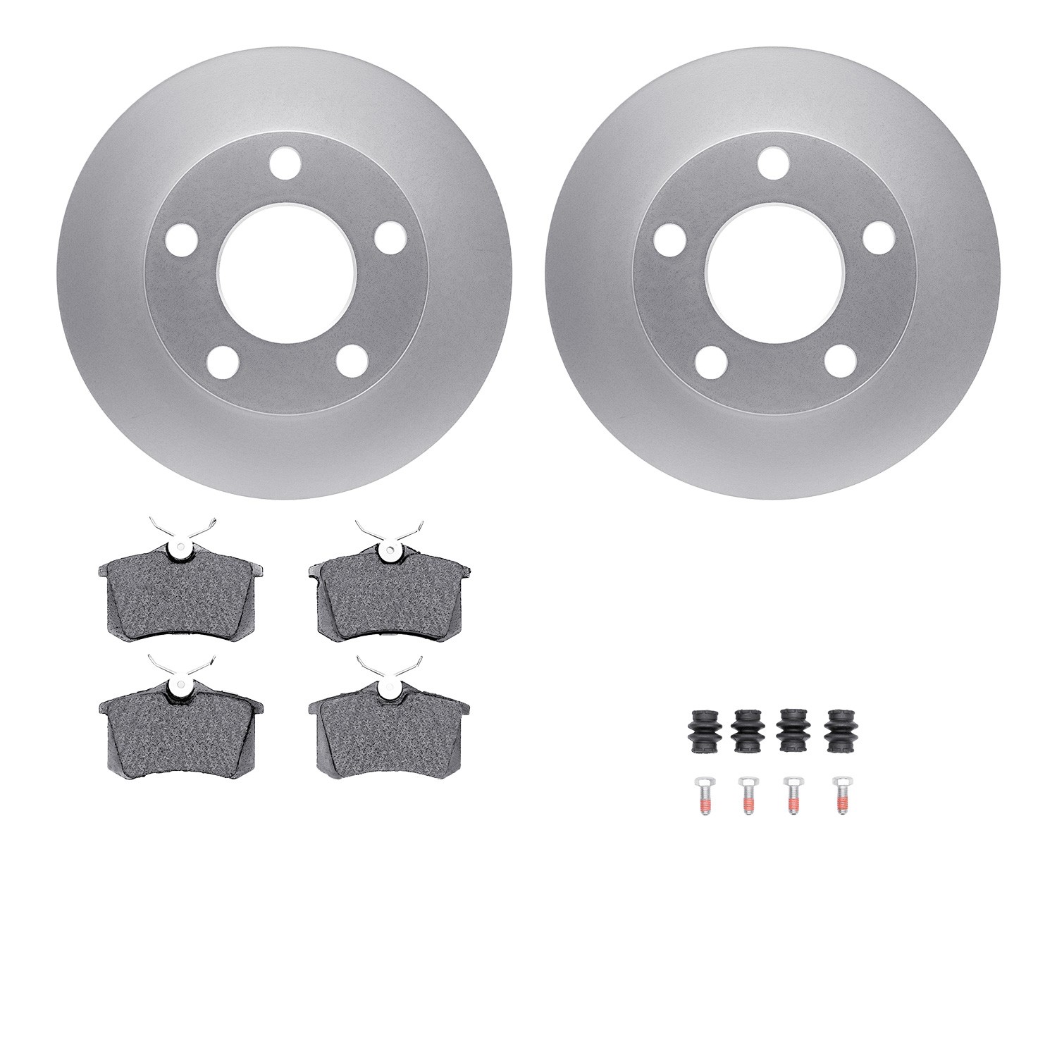 DFC Geospec Rotors with EURO 5000 Ceramic Brake Pads includes Hardware