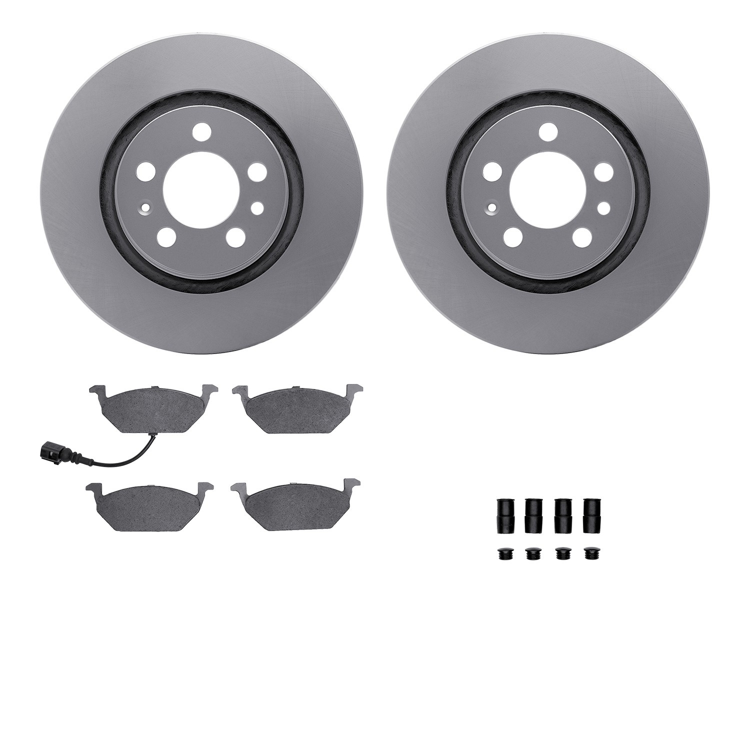 DFC Geospec Rotors with EURO 5000 Ceramic Brake Pads includes Hardware
