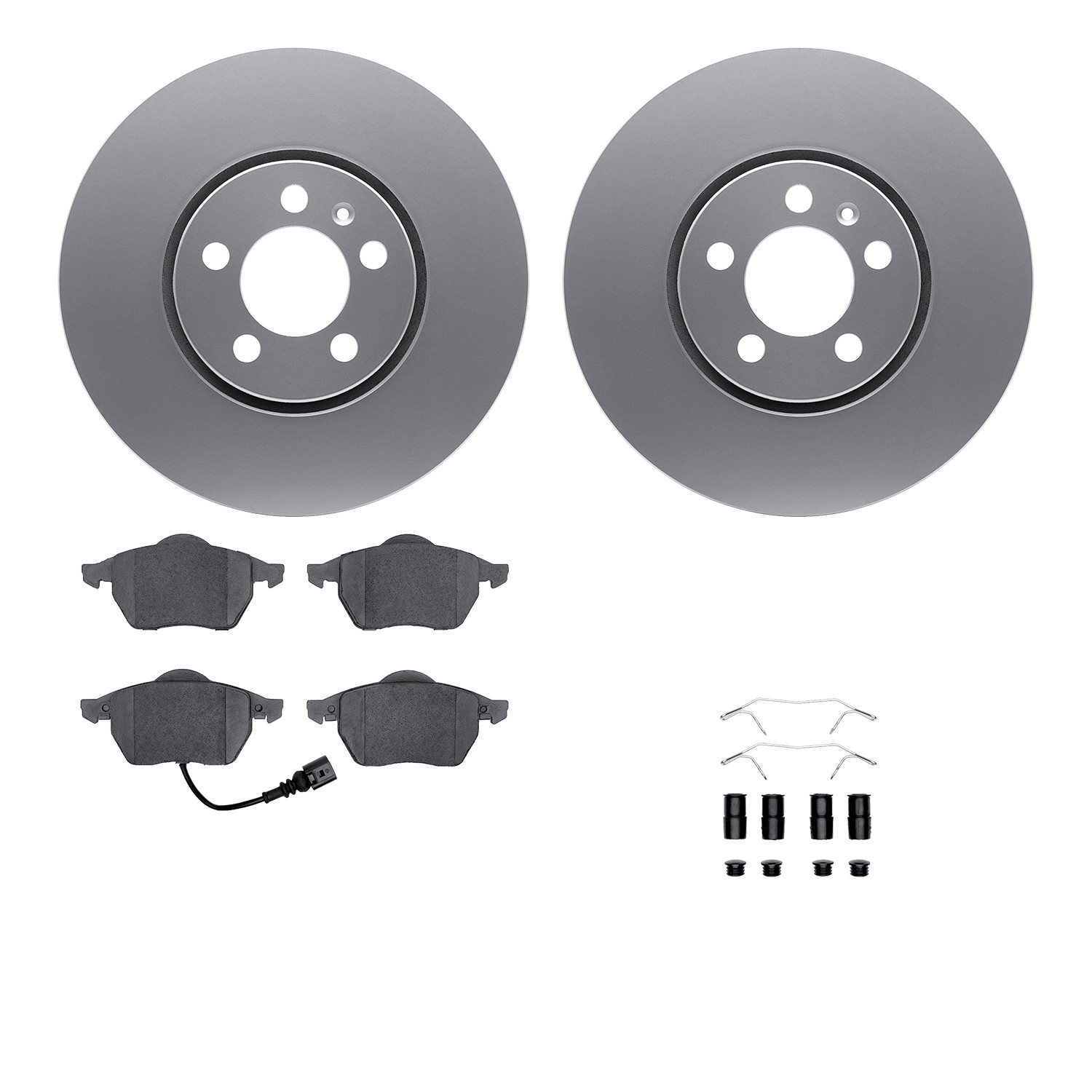 DFC Geospec Rotors with EURO 5000 Ceramic Brake Pads includes Hardware