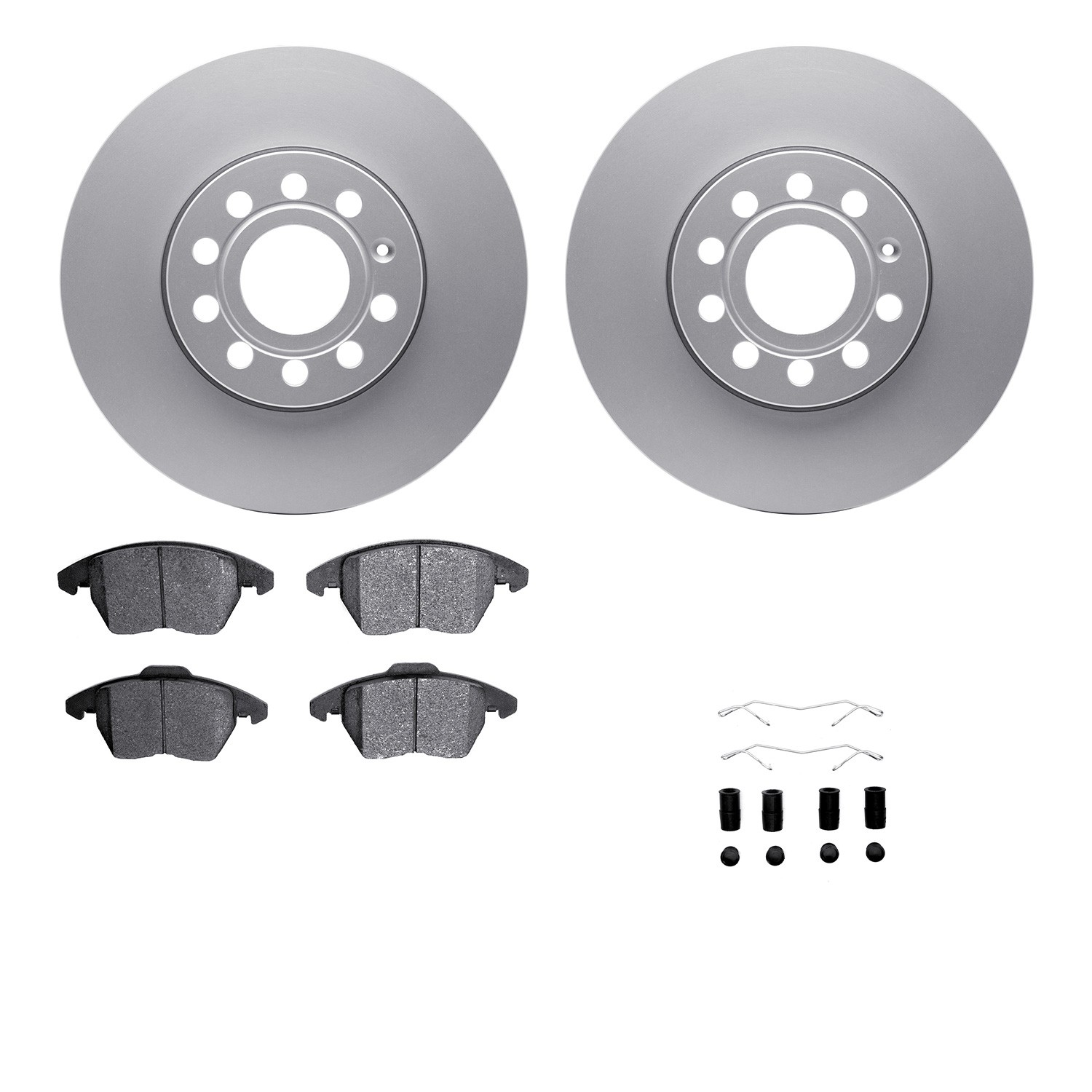 DFC Geospec Rotors with EURO 5000 Ceramic Brake Pads includes Hardware
