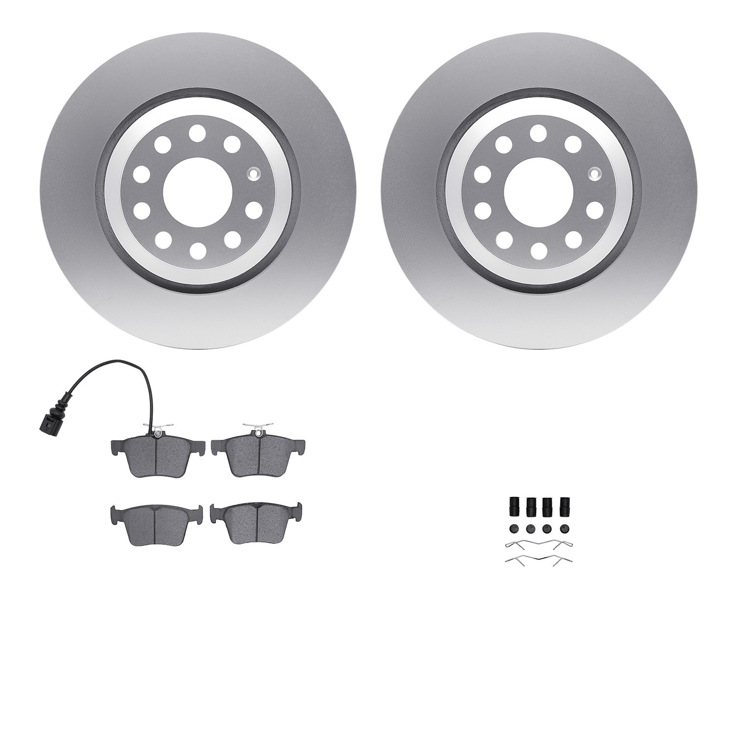 DFC Geospec Rotors with EURO 5000 Ceramic Brake Pads includes Hardware