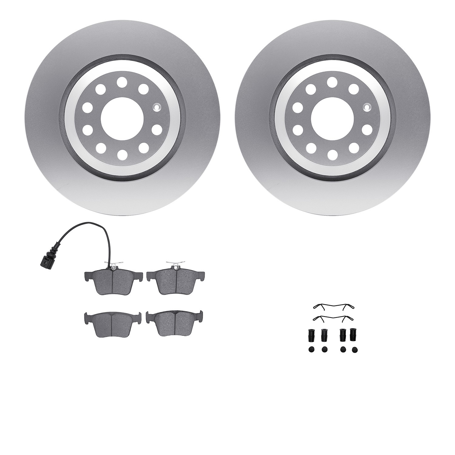 DFC Geospec Rotors with EURO 5000 Ceramic Brake Pads includes Hardware