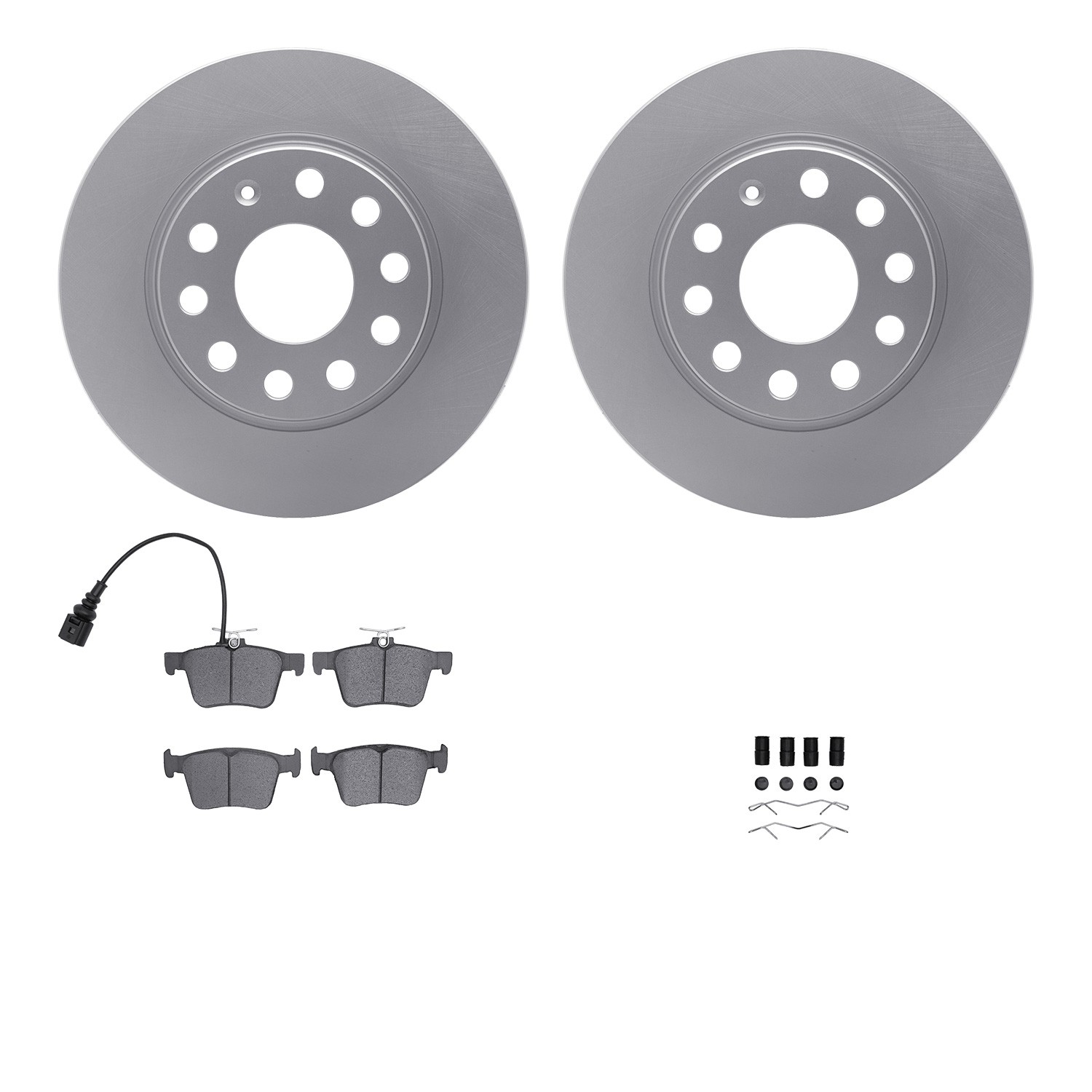 DFC Geospec Rotors with EURO 5000 Ceramic Brake Pads includes Hardware