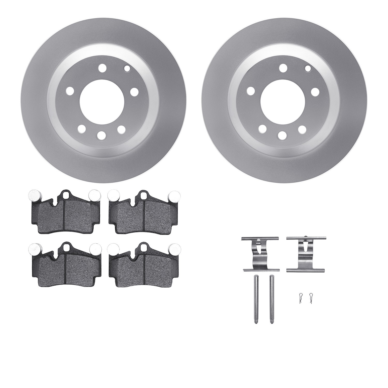 DFC Geospec Rotors with EURO 5000 Ceramic Brake Pads includes Hardware