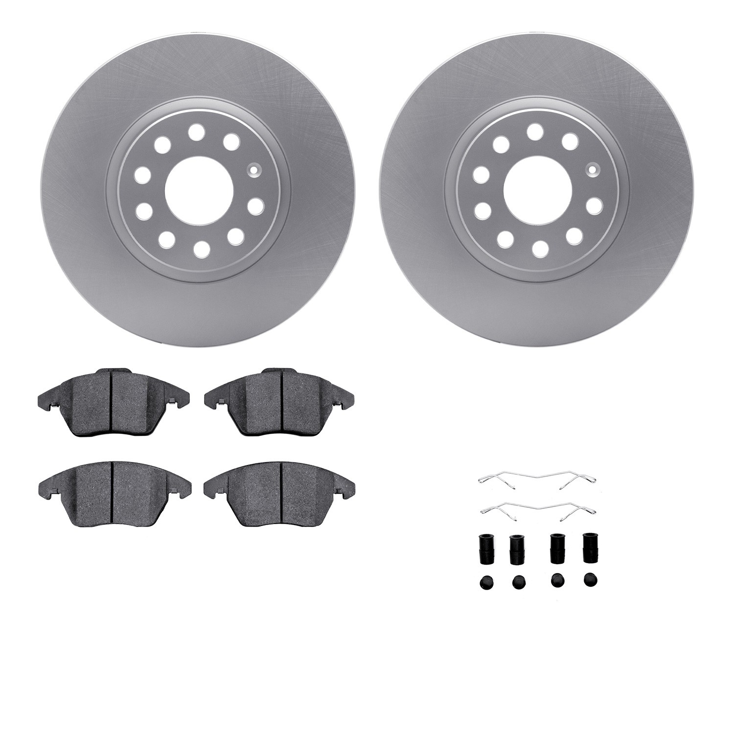 DFC Geospec Rotors with EURO 5000 Ceramic Brake Pads includes Hardware