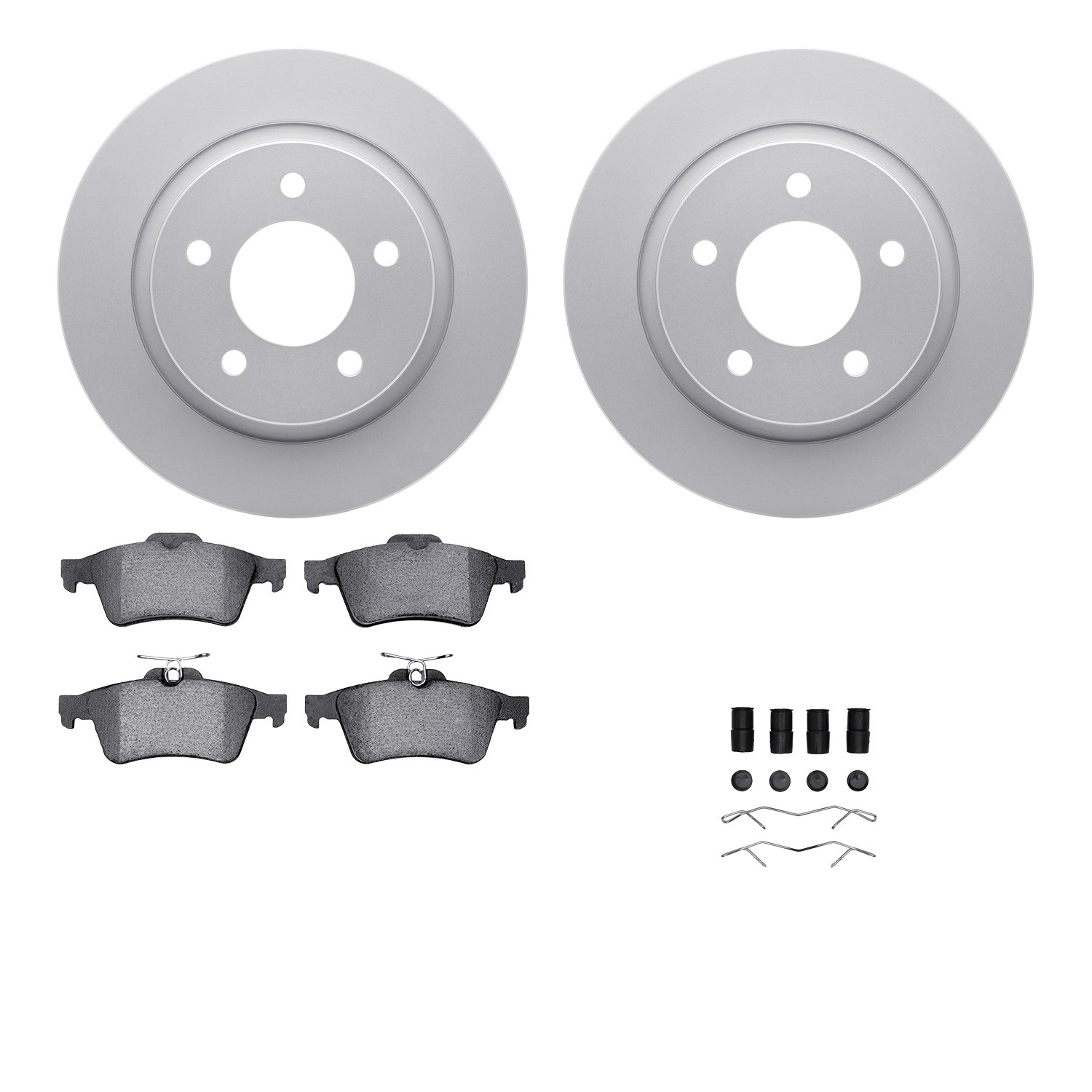 DFC Geospec Rotors with EURO 5000 Ceramic Brake Pads includes Hardware