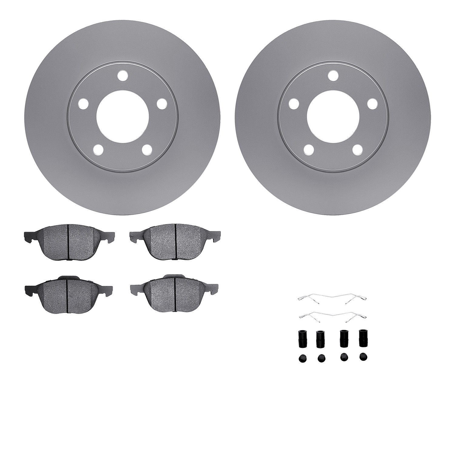DFC Geospec Rotors with EURO 5000 Ceramic Brake Pads includes Hardware