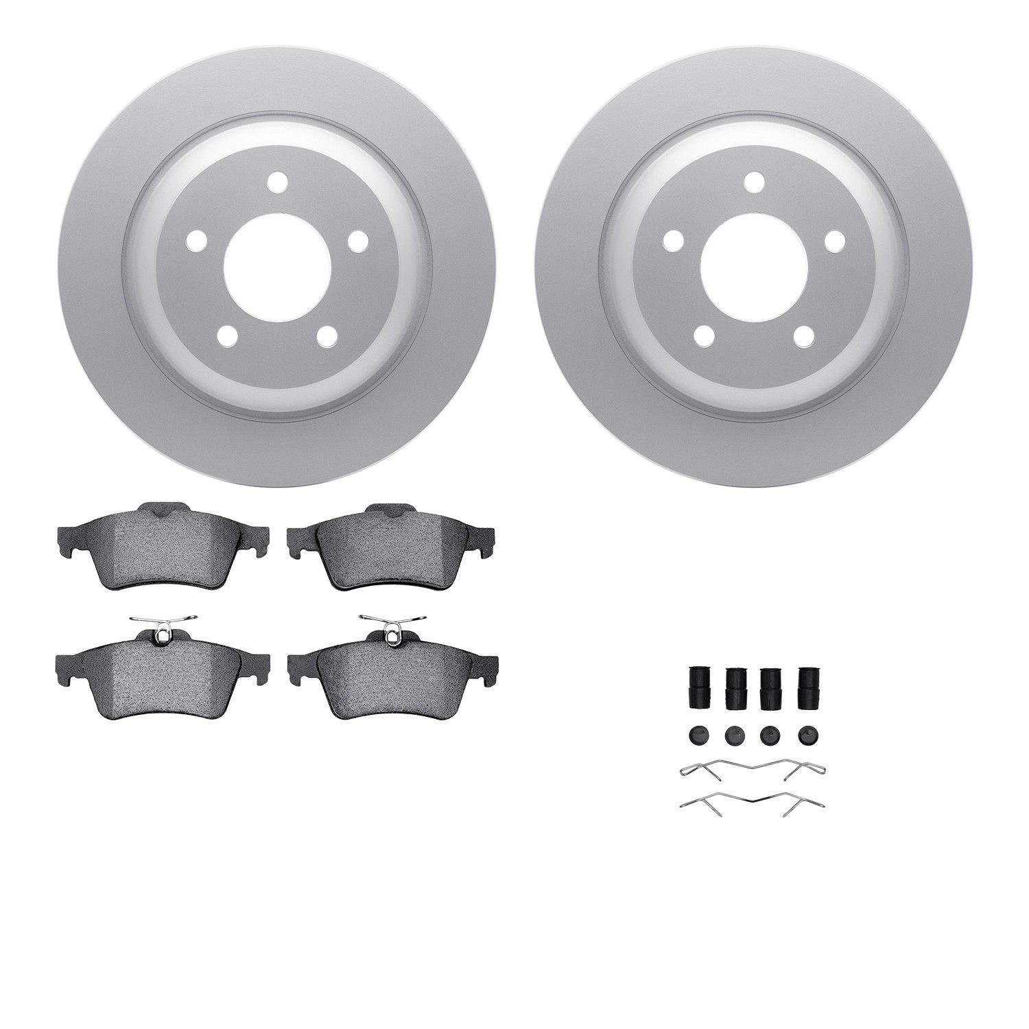 DFC Geospec Rotors with EURO 5000 Ceramic Brake Pads includes Hardware