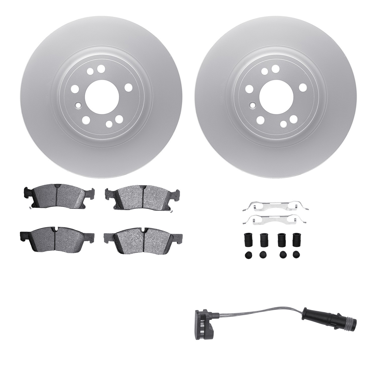 DFC Geospec Rotors with EURO 5000 Ceramic Pads With Hardware and Sensor