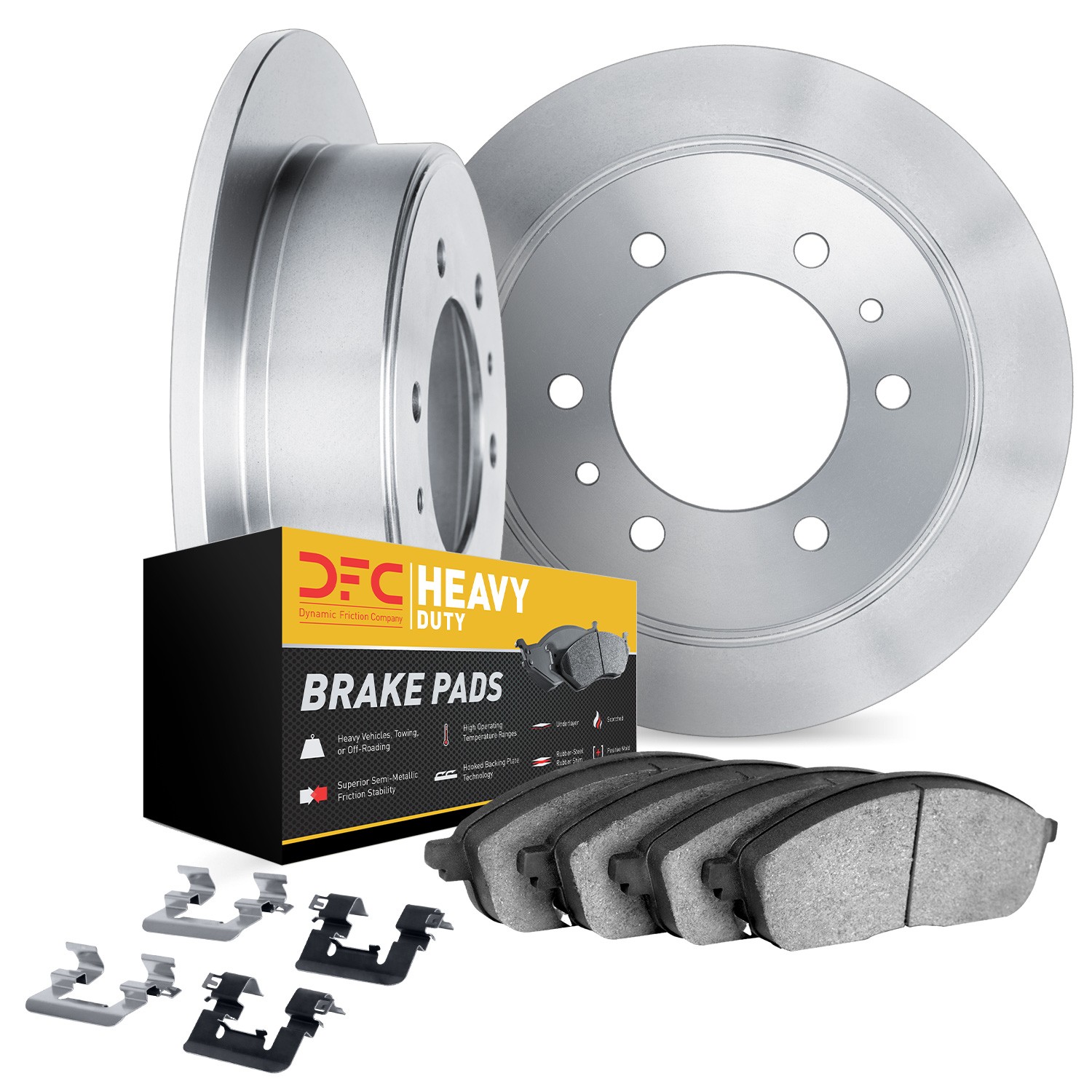 DFC Brake Rotor- HD Brake Pad - Hardware
